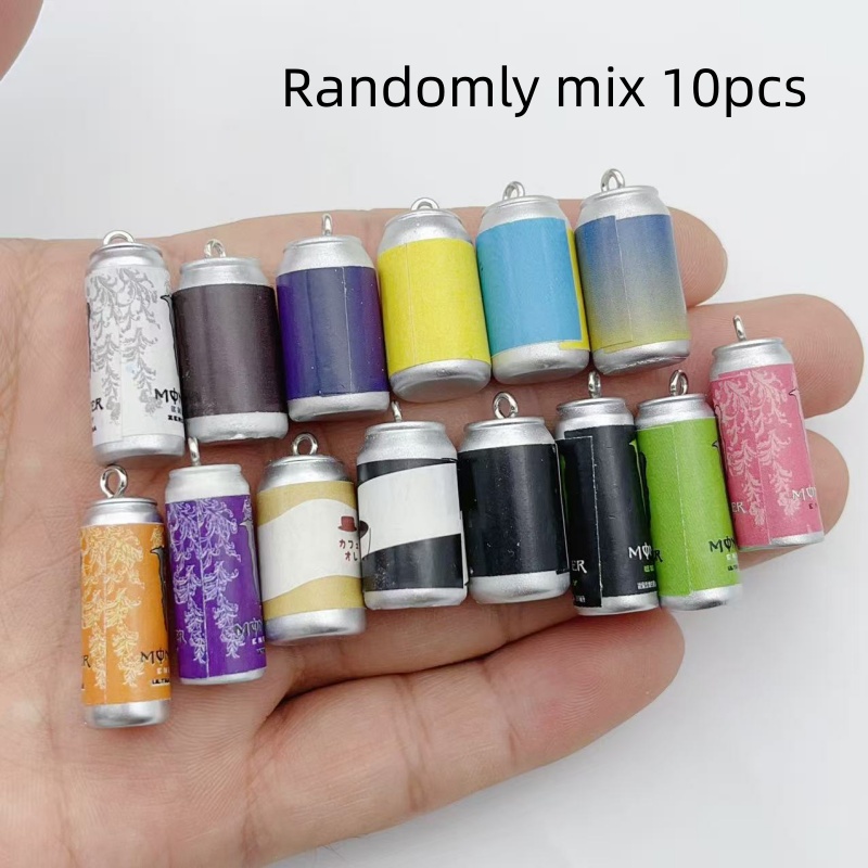 Resin Art Box - 10Pcs Mini Simulation Beverage Can Resin