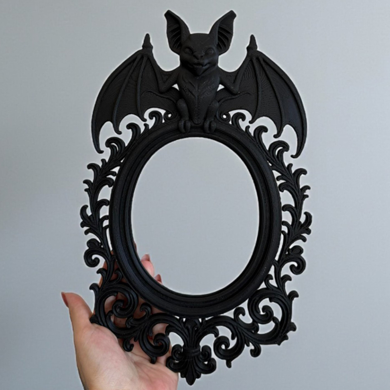 Resin Art For Photo Frame - Decorations HaLLoween Crow Bat Vintage Picture