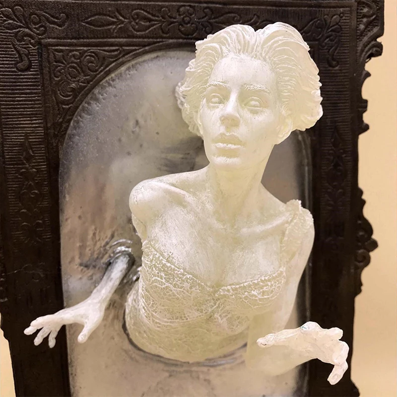 Resin Art For Photo Frame - New Halloween Ghost Mirror Wall Resin
