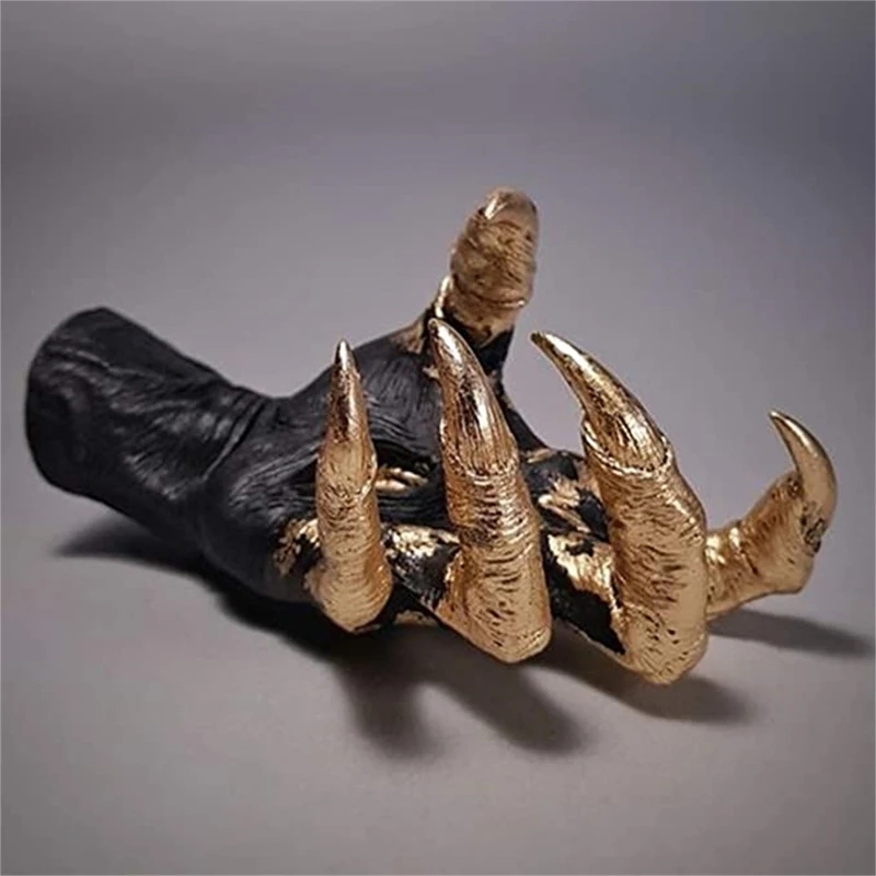 Resin Art Aesthetic - Witch Hand Wall Hanging Statue Resin