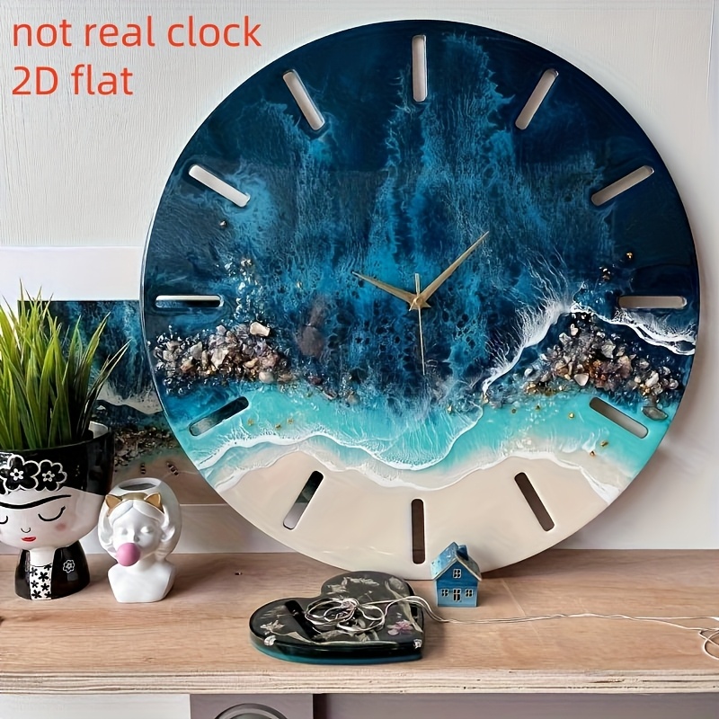Resin Art Clock - DIY clock molds, large clock resin