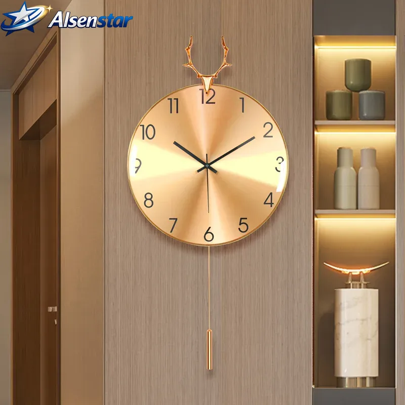 Nordic Luxury Wall Clock for H - Resin Art Wall Clock recension och pris