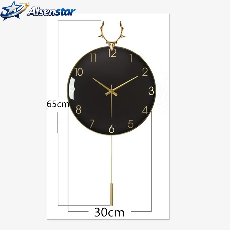 Nordic Luxury Wall Clock for H - Resin Art Wall Clock recension och pris