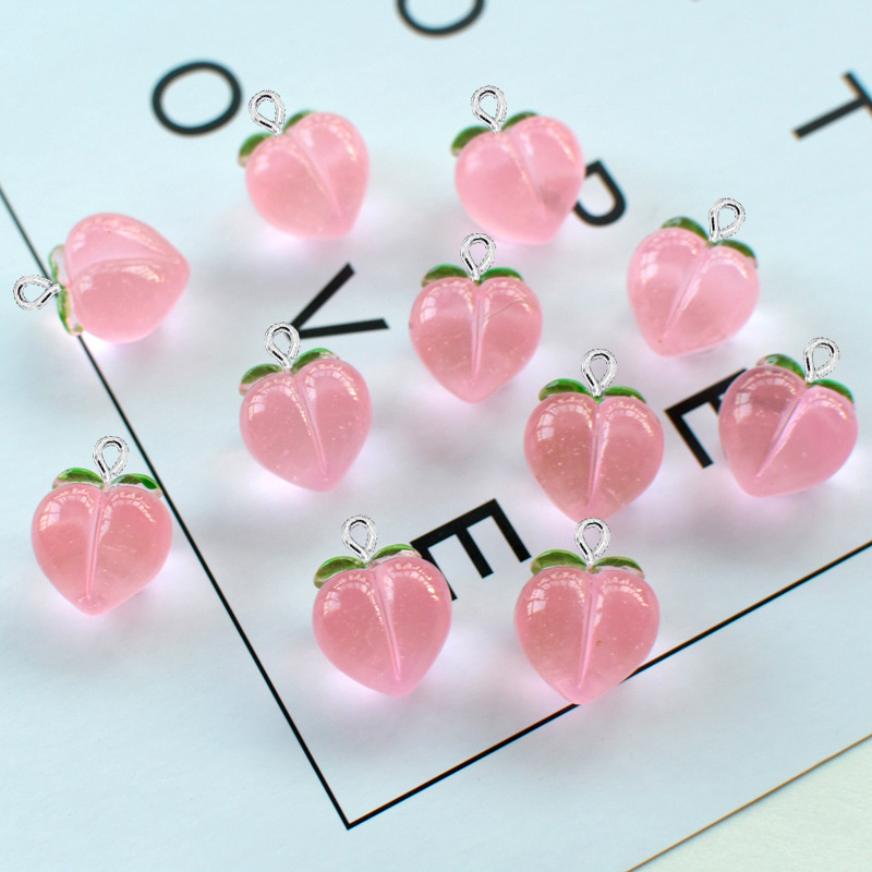 10Pcs New Transparent Peach Fl - Resin Art Box recension och pris
