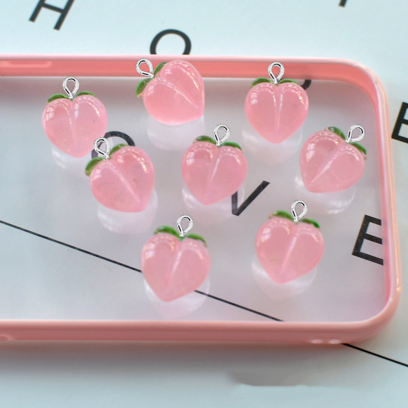 10Pcs New Transparent Peach Fl - Resin Art Box recension och pris