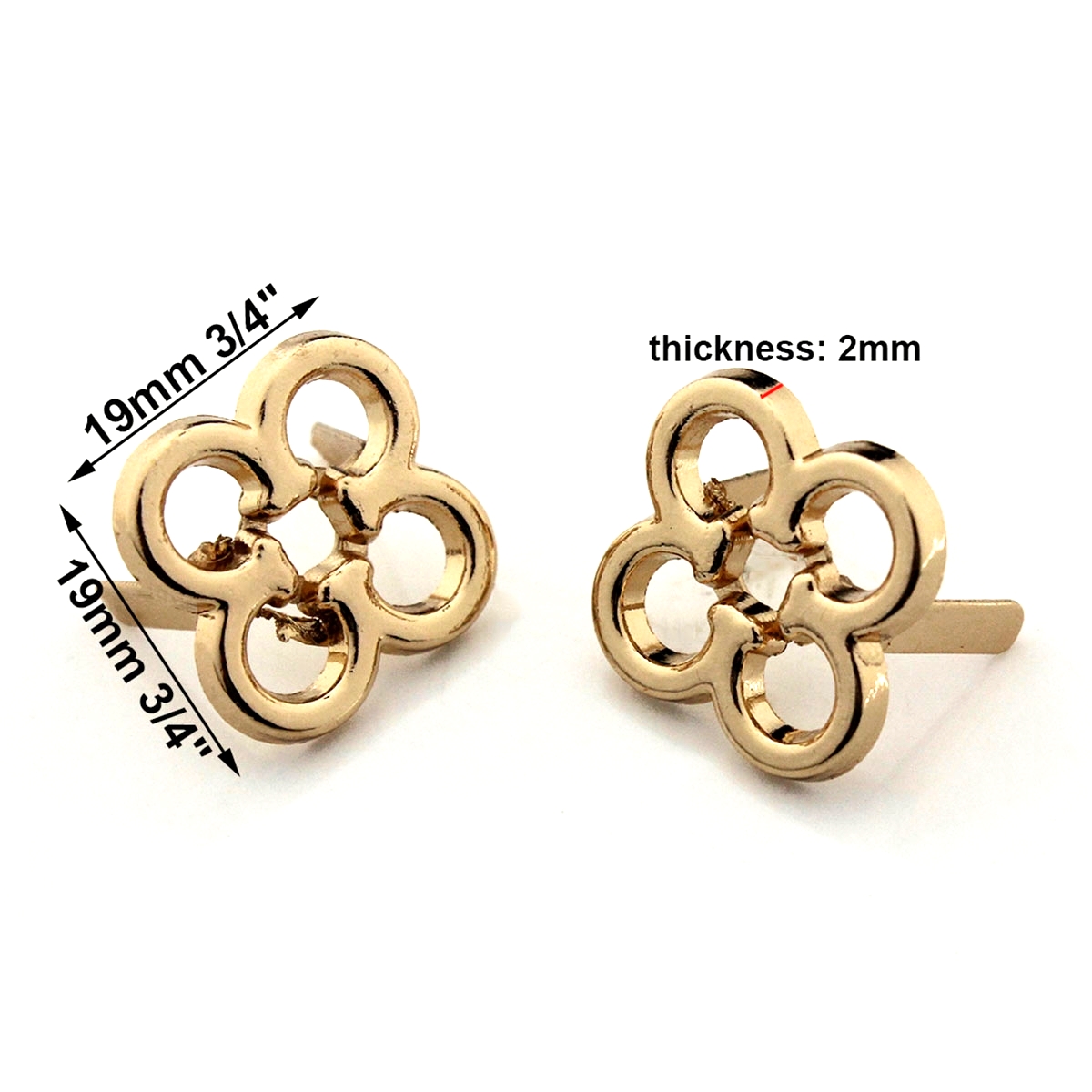 2pcs Metal Flower Shape Decora - Resin Art Ring recension och pris