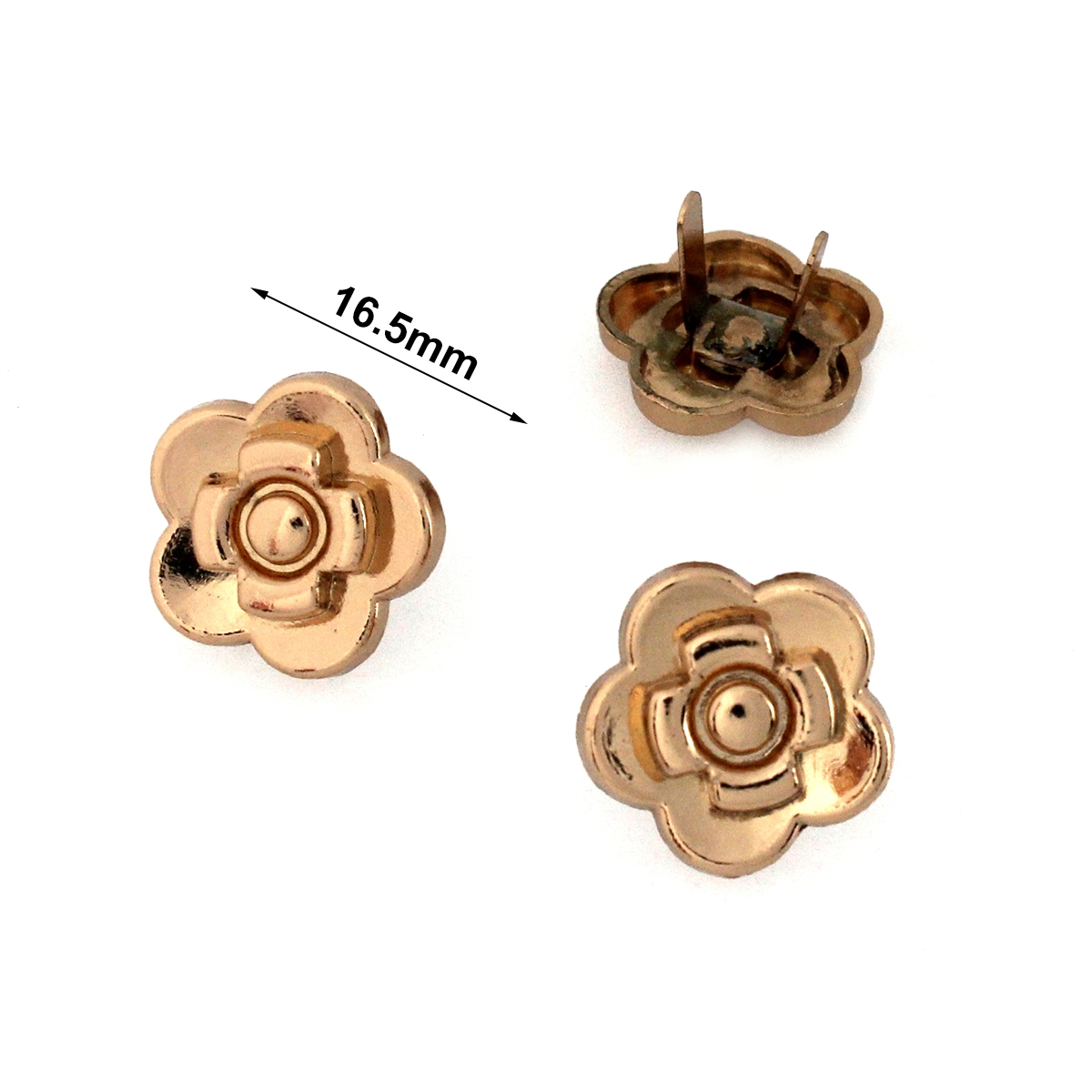 2pcs Metal Rose Flower Shape B - Resin Art Ring recension och pris