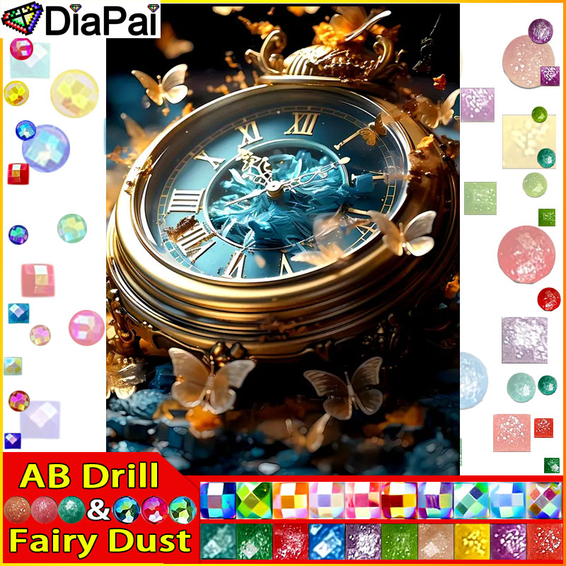 DiaPai Fairy Dust AB  Diamond  - Resin Art Clock recension och pris