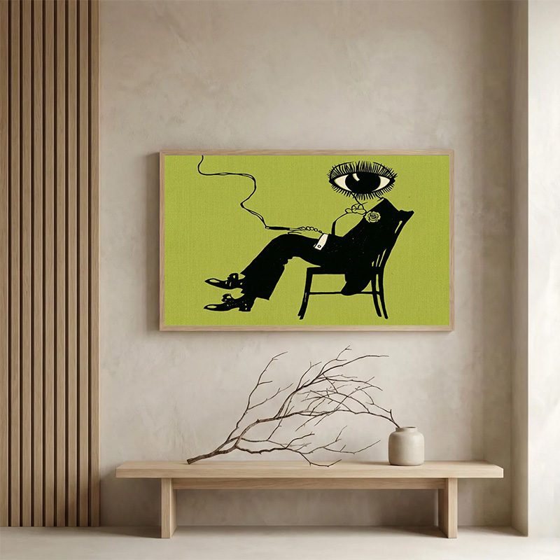 Surreal Abstract Figure Diamon - Resin Art Aesthetic recension och pris