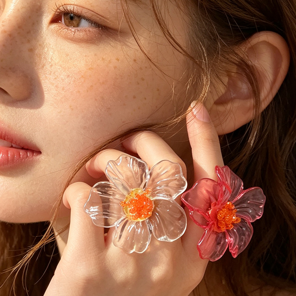 Sweet Cute Colorful Resin Flow - Resin Art Ring recension och pris