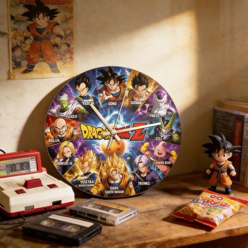 Dragon Ball Z Anime Round Wall - Resin Art Wall Clock recension och pris