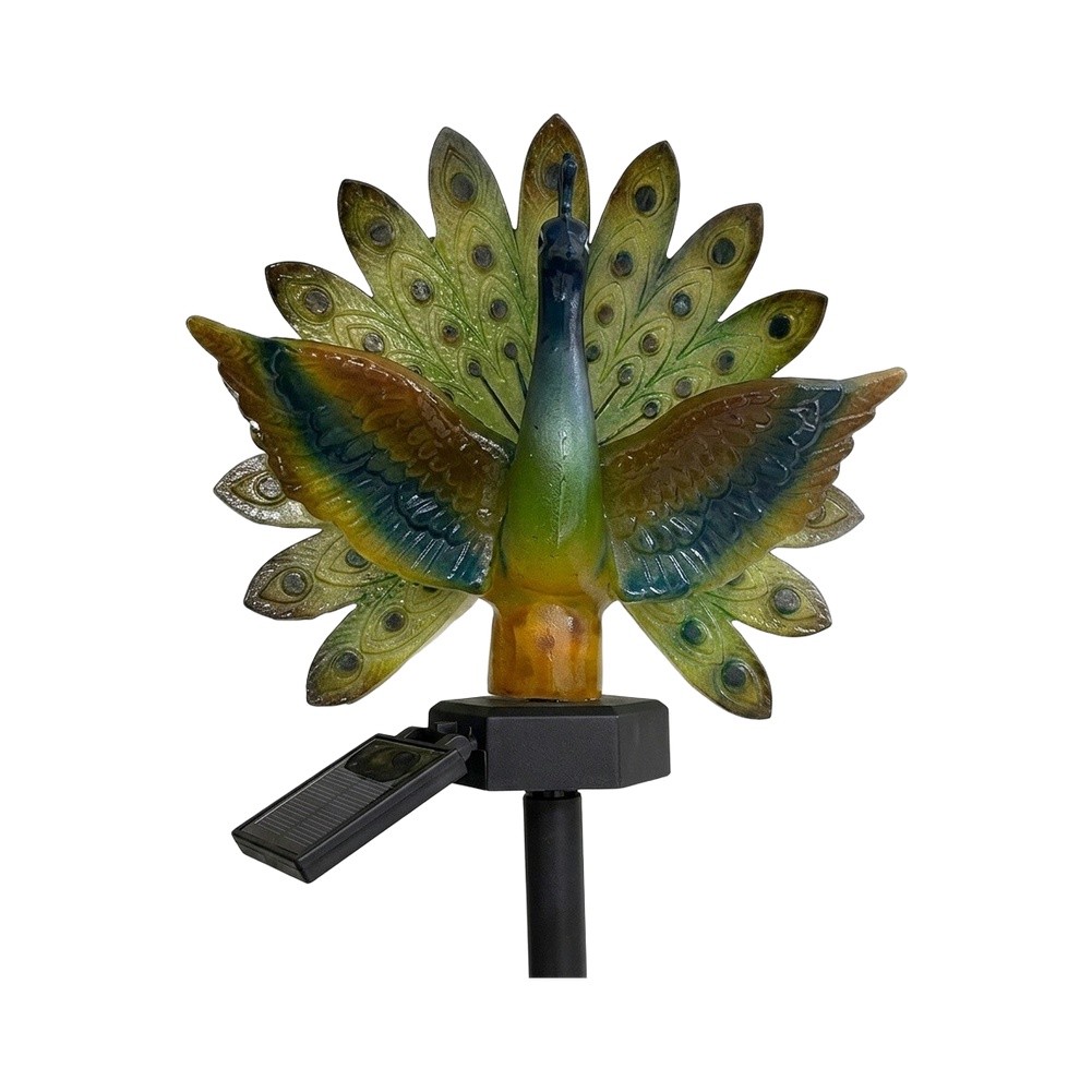 Resin Solar Peacock Garden Art - Resin Art Aesthetic recension och pris