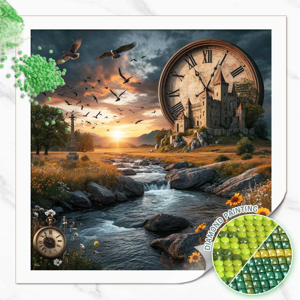 Huacan Diamond Painting Wilder - Resin Art Clock recension och pris