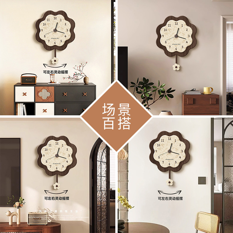 Chinese-style Creative Art Wal - Resin Art Clock recension och pris