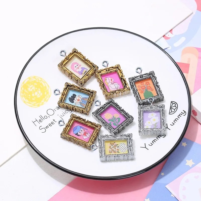 10Pcs Flatback Cabochon Vintag - Resin Art For Photo Frame recension och pris