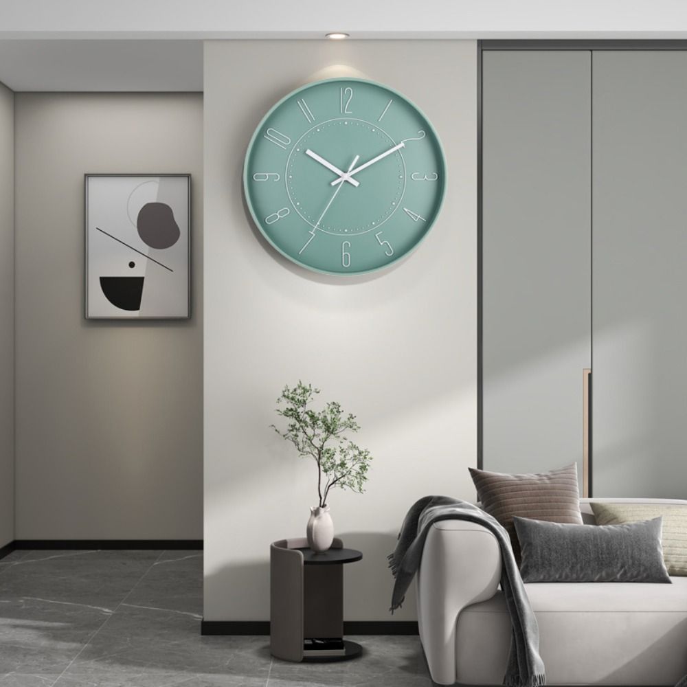 Modern Plastic Hanging Clock S - Resin Art Wall Clock recension och pris