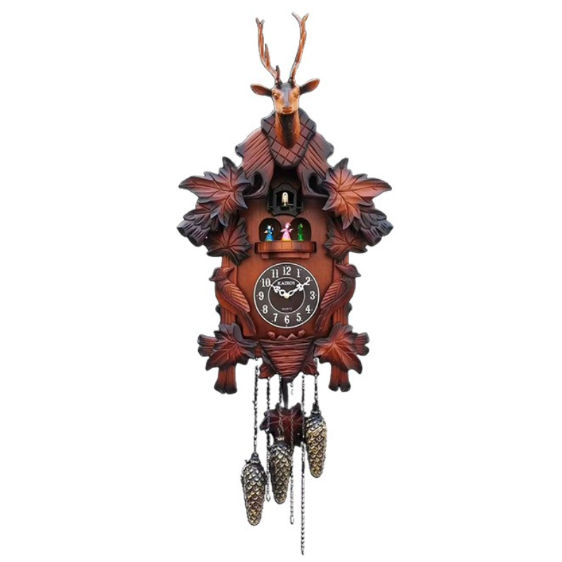 Cuckoo Wall Clock Solid Wood C - Resin Art Clock recension och pris