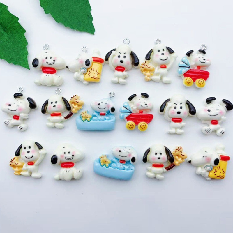 12pcs resin cartoon dog pendan - Resin Art Box recension och pris