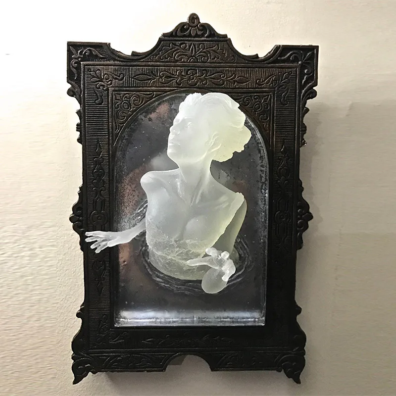 New Halloween Ghost Mirror Wal - Resin Art For Photo Frame recension och pris