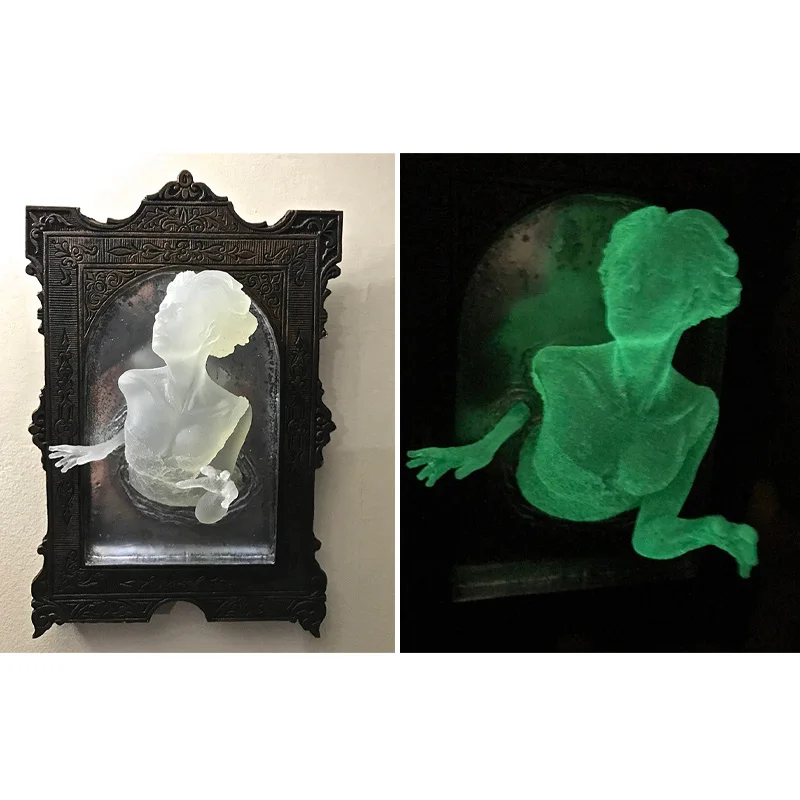 New Halloween Ghost Mirror Wal - Resin Art For Photo Frame recension och pris