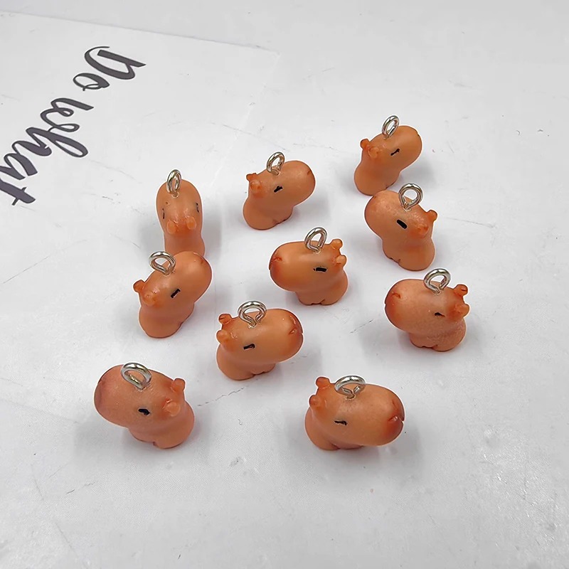 10pcs Cute Small Capybara Char - Resin Art Box recension och pris