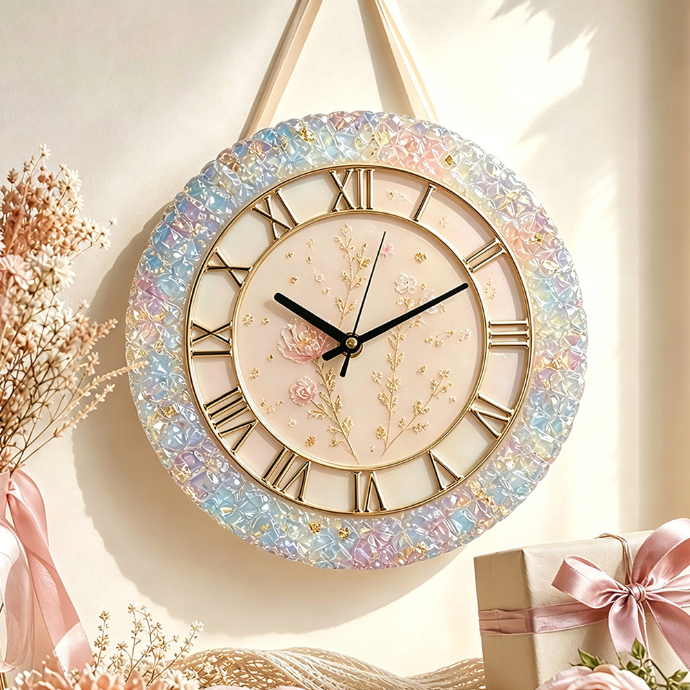 Diamond Faceted Clock Silicone - Resin Art Clock recension och pris
