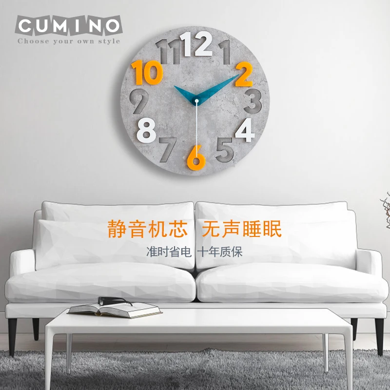 Modern 3d Wall Clock Wood Cloc - Resin Art Wall Clock recension och pris