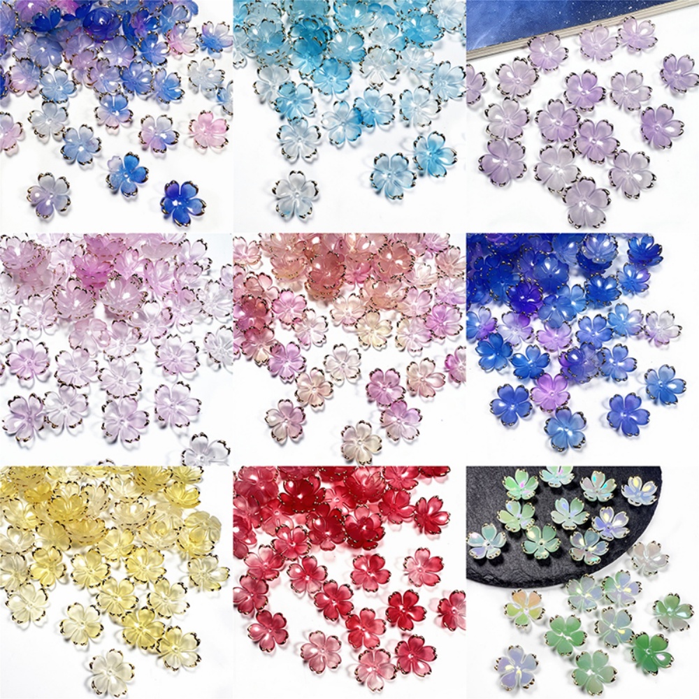 50pcs/lot 19mm Acrylic Cherry  - Resin Art Box recension och pris