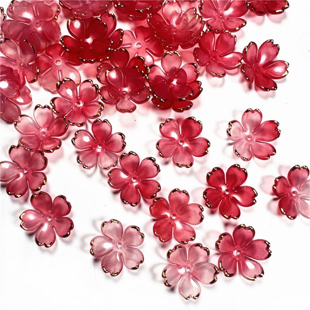 50pcs/lot 19mm Acrylic Cherry  - Resin Art Box recension och pris