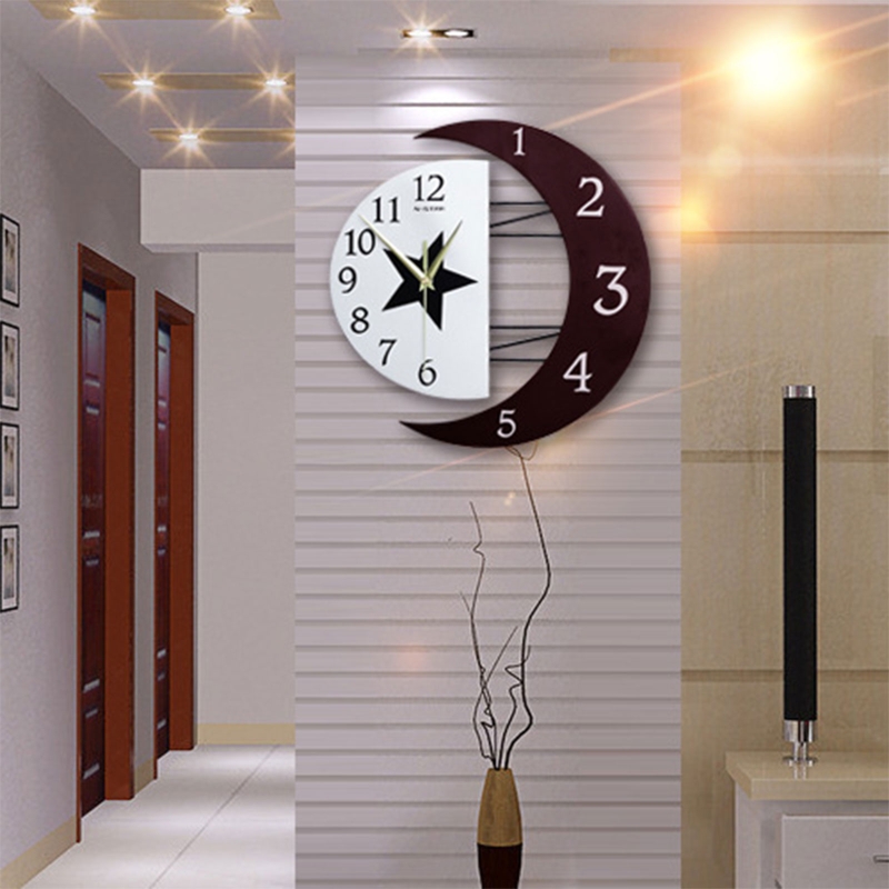 Modern Mute Wall Clock Move Si - Resin Art Wall Clock recension och pris