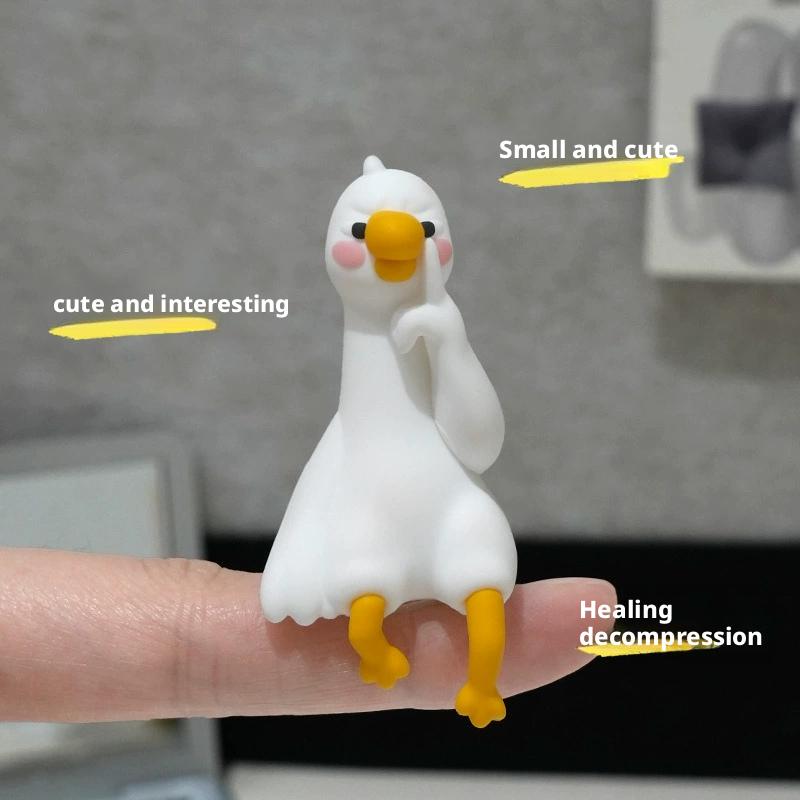 Cute Mini Resin Goose Figurine - Resin Art For Photo Frame recension och pris