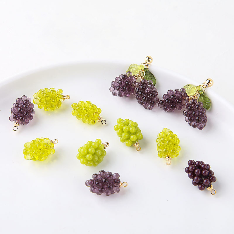 6pcs Cute Little Grapes Resin  - Resin Art Box recension och pris