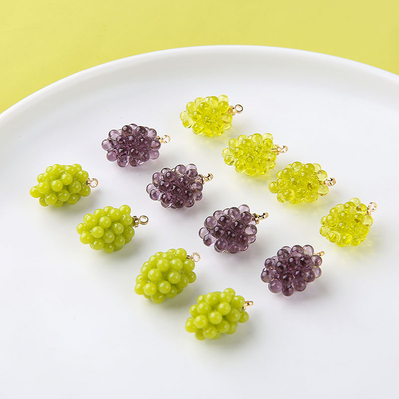 6pcs Cute Little Grapes Resin  - Resin Art Box recension och pris