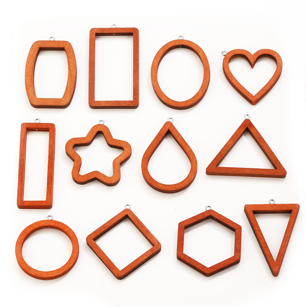 10PCS Triangle Rectangle Wood  - Resin Art Box recension och pris