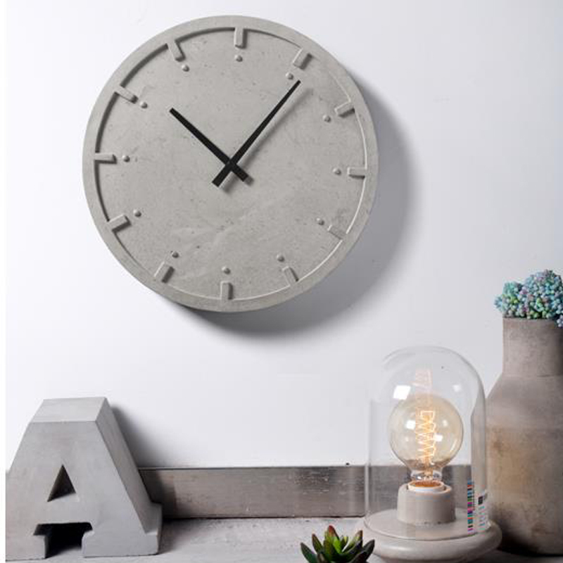 Circular concrete wall clock s - Resin Art Clock recension och pris