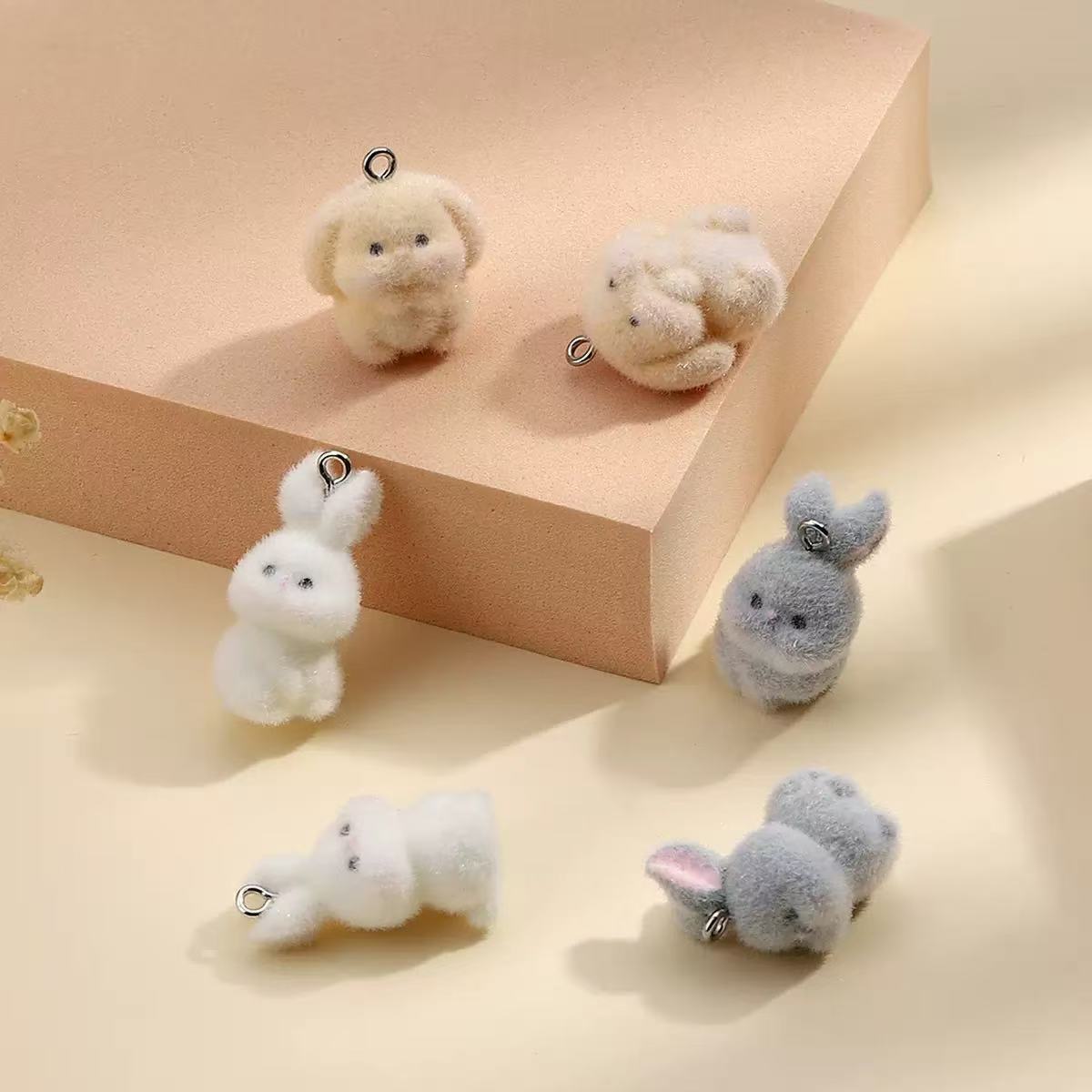 10pcs Flocking Little Rabbit R - Resin Art Box recension och pris