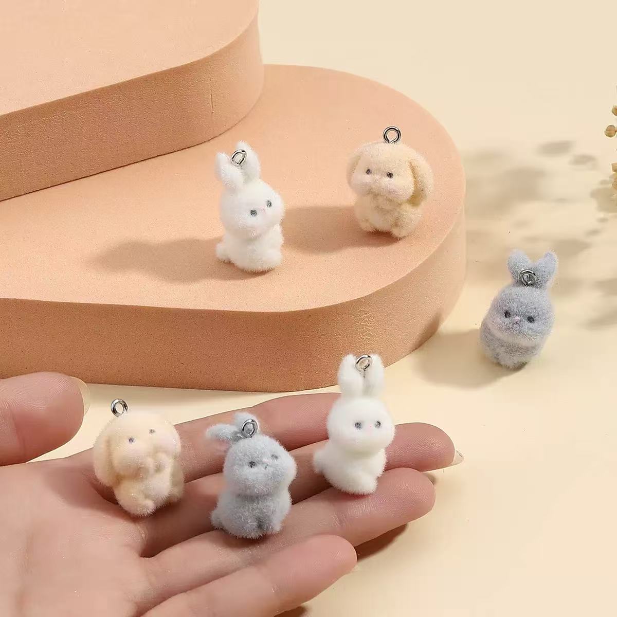 10pcs Flocking Little Rabbit R - Resin Art Box recension och pris