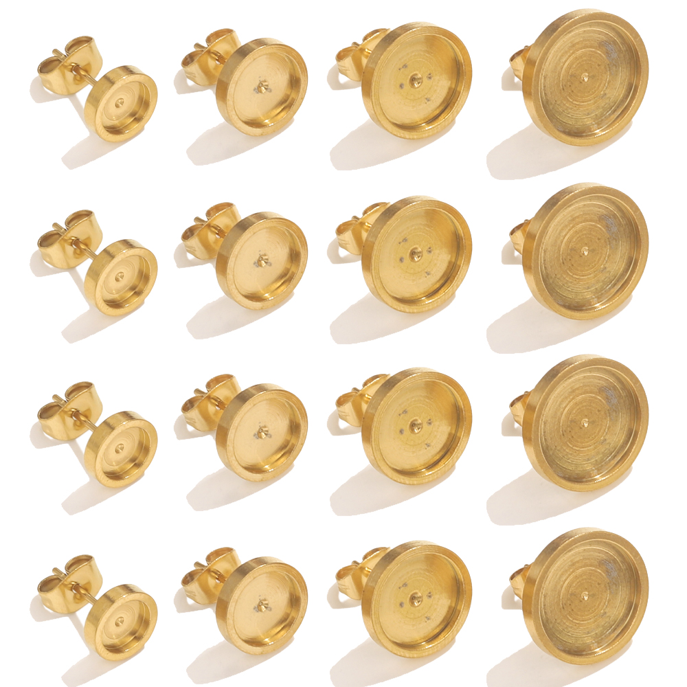 10pcs Stainless Steel Gold Ear - Resin Art Box recension och pris