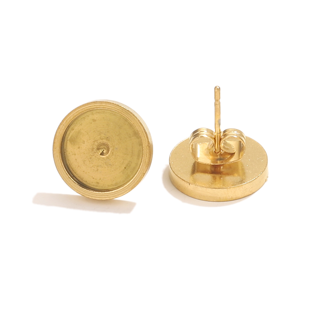 10pcs Stainless Steel Gold Ear - Resin Art Box recension och pris