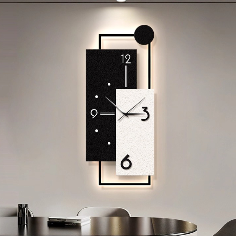 Luxury Living Room Wall Clock  - Resin Art Wall Clock recension och pris
