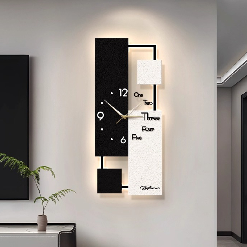 Luxury Living Room Wall Clock  - Resin Art Wall Clock recension och pris