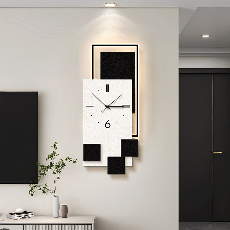 Luxury Living Room Wall Clock  - Resin Art Wall Clock recension och pris
