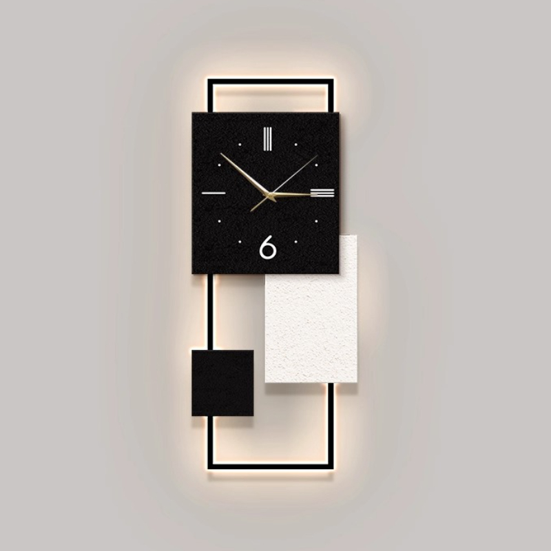 Luxury Living Room Wall Clock  - Resin Art Wall Clock recension och pris